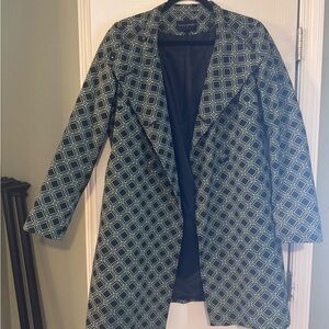 Banana Republic Black and Green Trench Coat